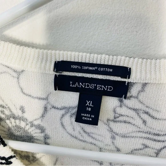 LANDS' END Floral Cardigan - Picture 8 of 8